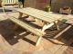 Garden Furniture - Rectangle 6 Seat Picnic Table / Bench 